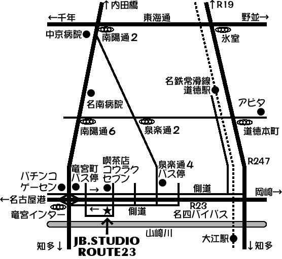 J.B.STUDIO ROUTE23 - MAP